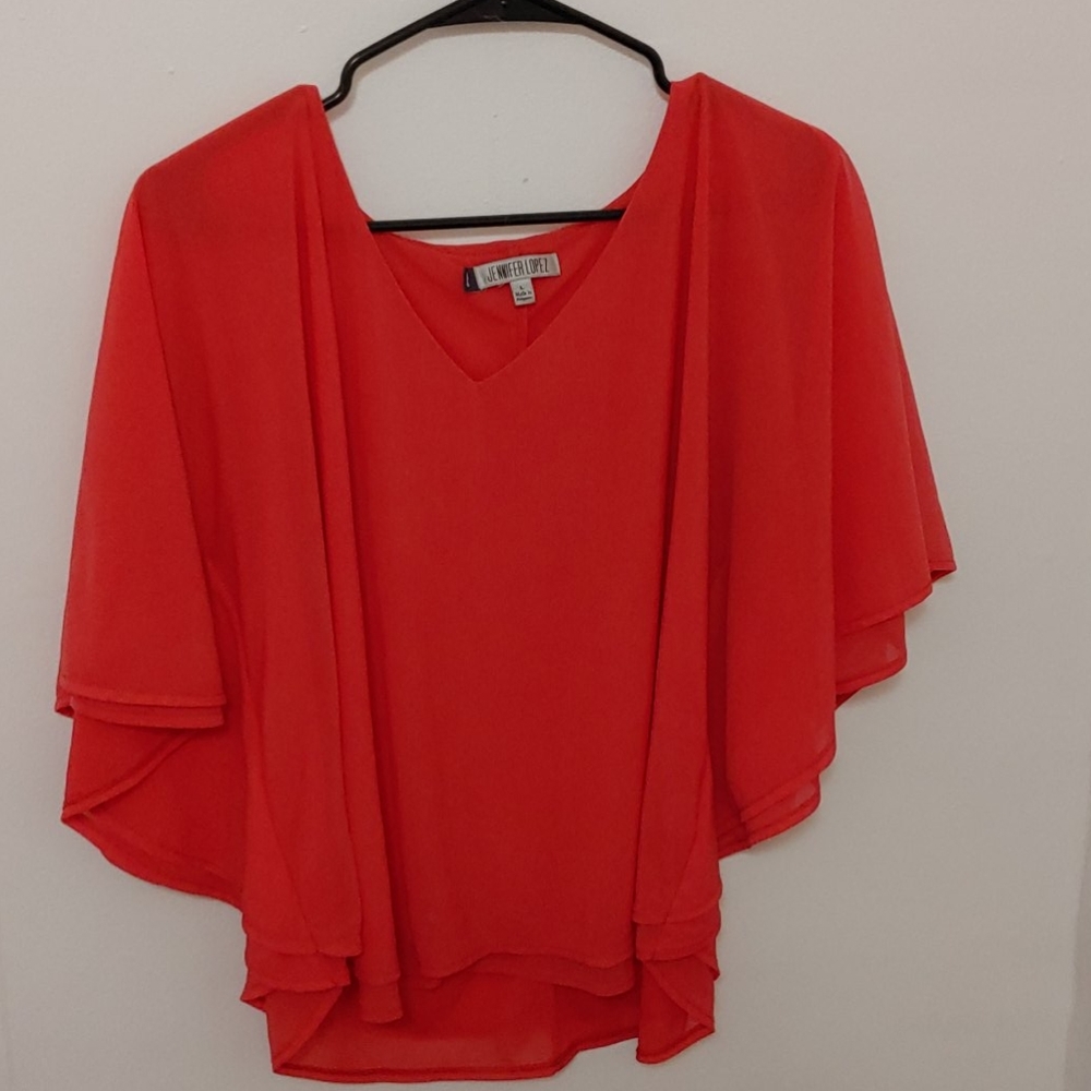 Flowy orange shirt